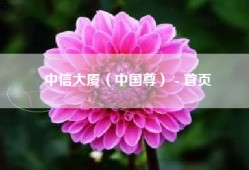 中信大厦（中国尊） - 首页