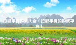 按键手机游戏大全（按键手机的游戏平台）