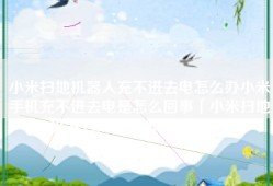 小米扫地机器人充不进去电怎么办小米手机充不进去电是怎么回事「小米扫地机器人充不进去电怎么办」