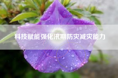 科技赋能强化汛期防灾减灾能力